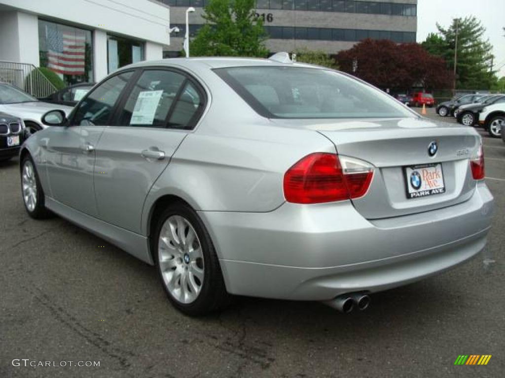 2006 3 Series 330i Sedan - Titanium Silver Metallic / Grey photo #6