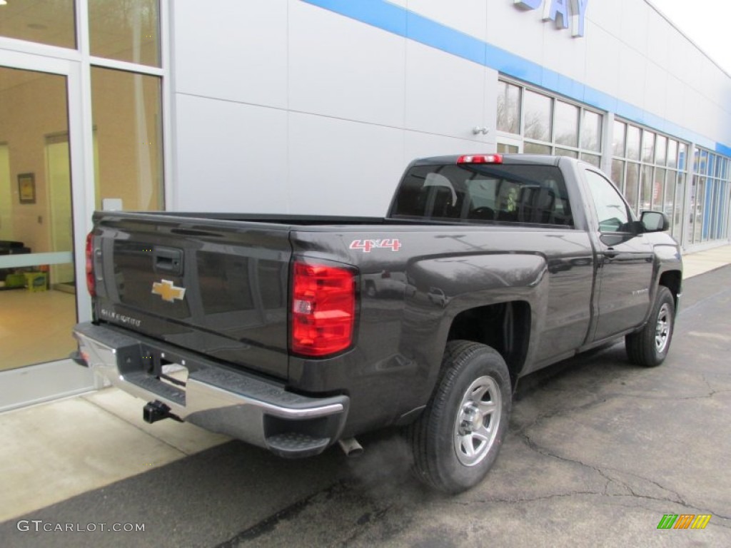 2014 Silverado 1500 WT Regular Cab 4x4 - Tungsten Metallic / Jet Black/Dark Ash photo #3