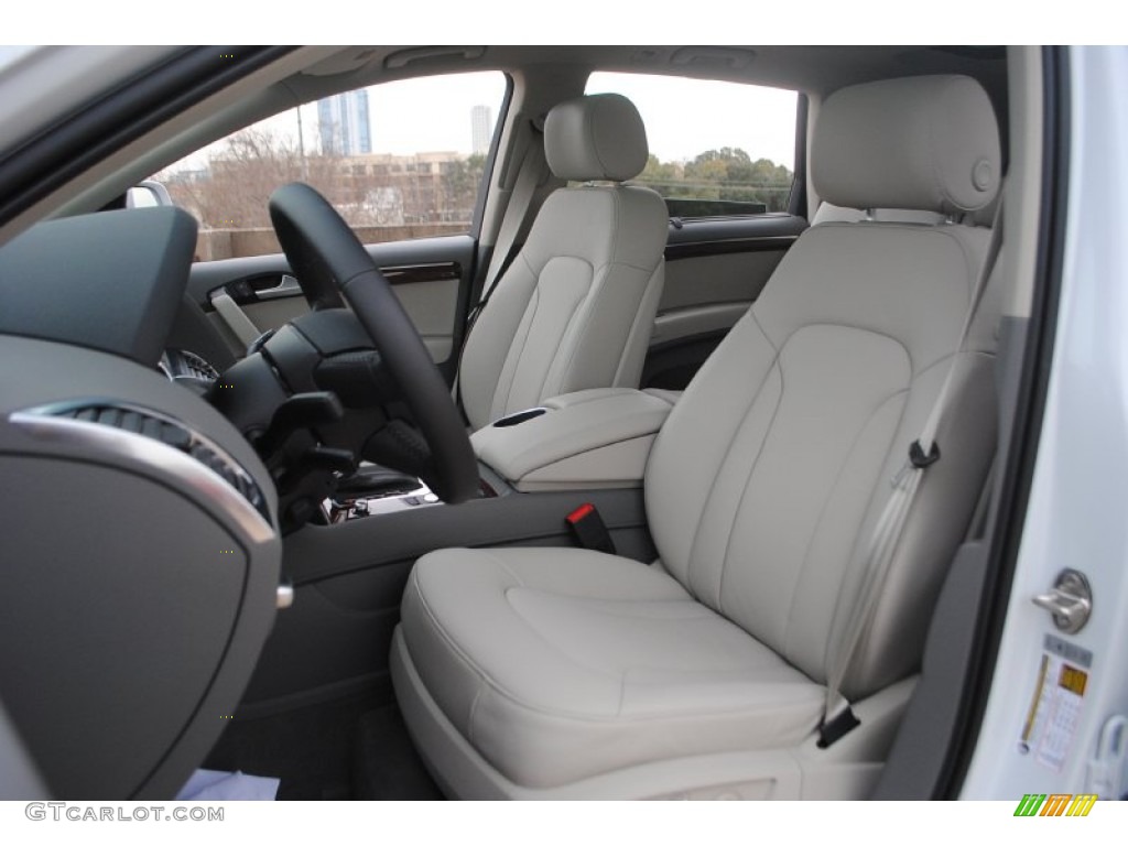 Limestone Gray Interior 2014 Audi Q7 3.0 TFSI quattro Photo #89354311