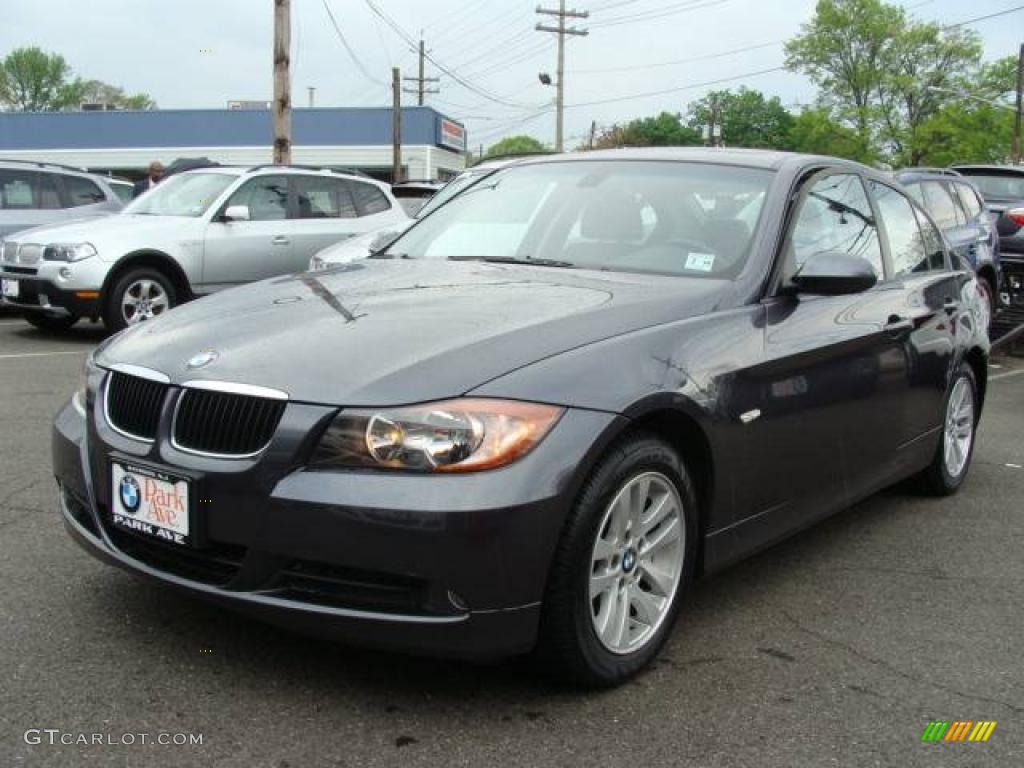 2006 3 Series 325i Sedan - Sparkling Graphite Metallic / Black photo #4