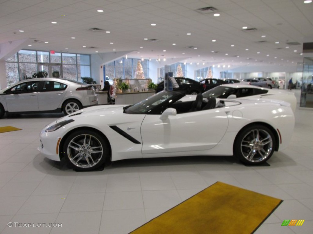 Arctic White 2014 Chevrolet Corvette Stingray Convertible Z51 Exterior Photo #89355220