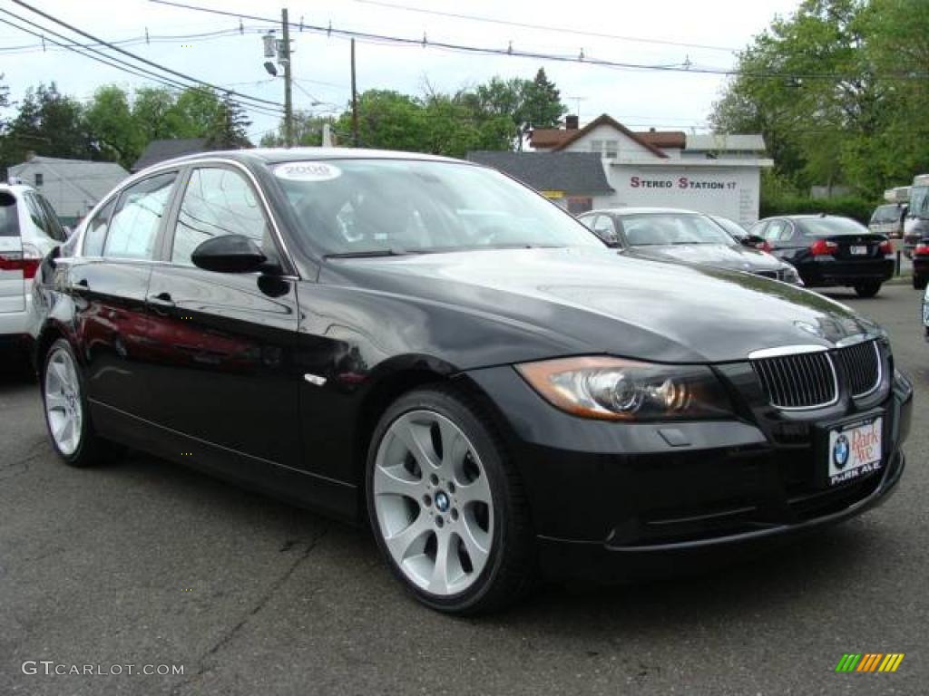 2006 3 Series 330xi Sedan - Jet Black / Terra/Black Dakota Leather photo #2