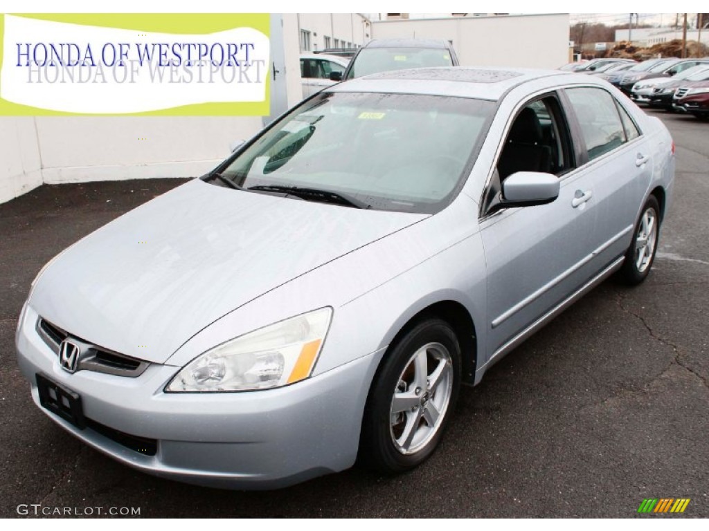 2003 Accord EX-L Sedan - Satin Silver Metallic / Black photo #1