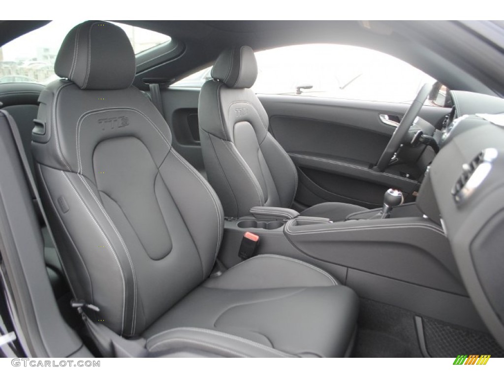 S Black Silk Nappa Leather Interior 2014 Audi TT S 2.0T quattro Coupe Photo #89356228