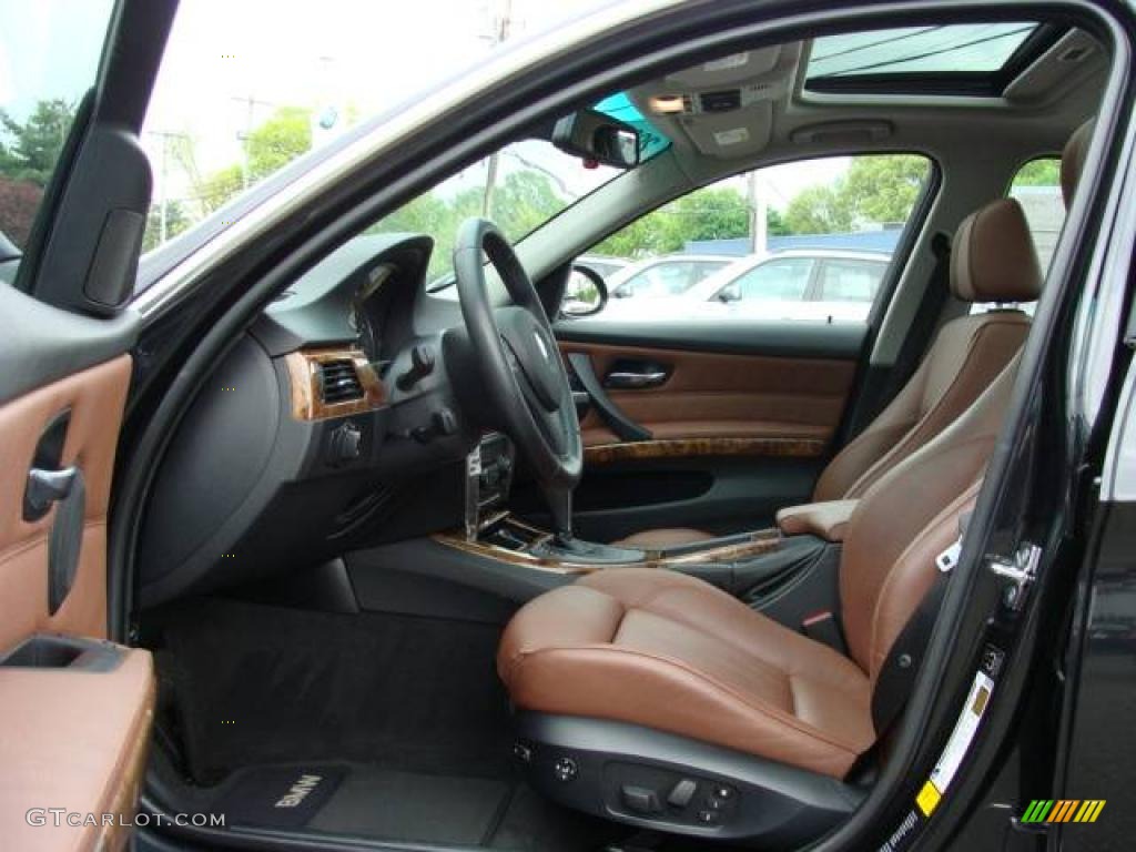 2006 3 Series 330xi Sedan - Jet Black / Terra/Black Dakota Leather photo #10