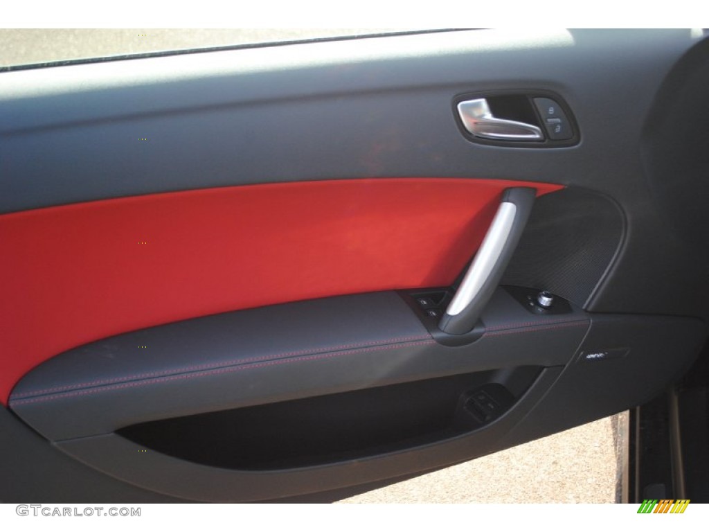 2014 TT S 2.0T quattro Coupe - Brilliant Black / Magma Red photo #10