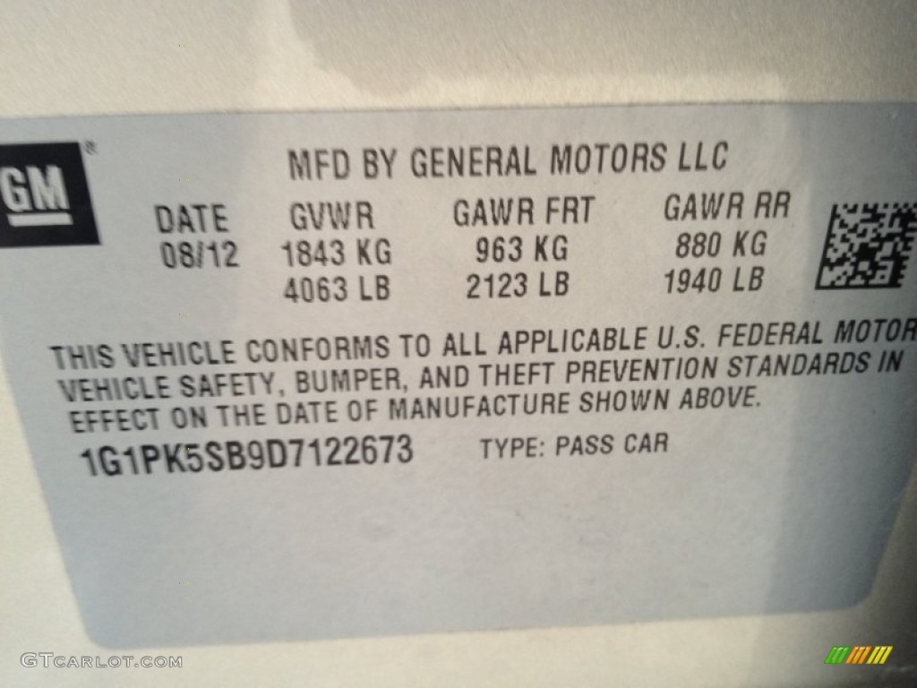 2013 Cruze LT - Champagne Silver Metallic / Medium Titanium photo #16