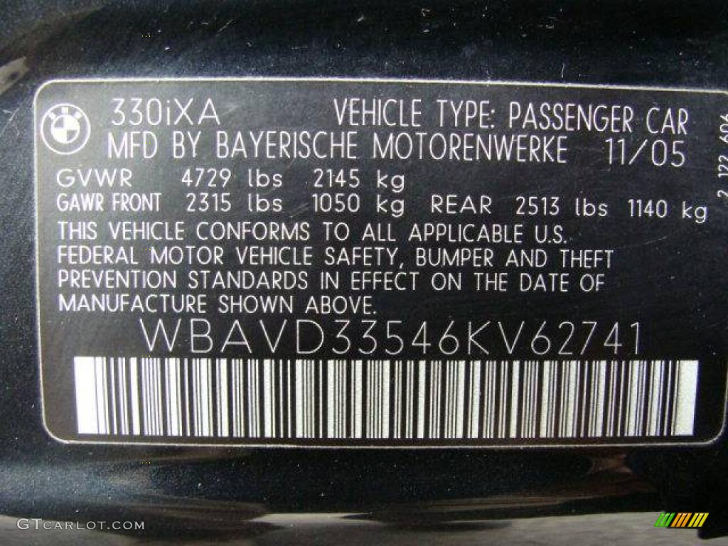 2006 3 Series 330xi Sedan - Jet Black / Terra/Black Dakota Leather photo #26