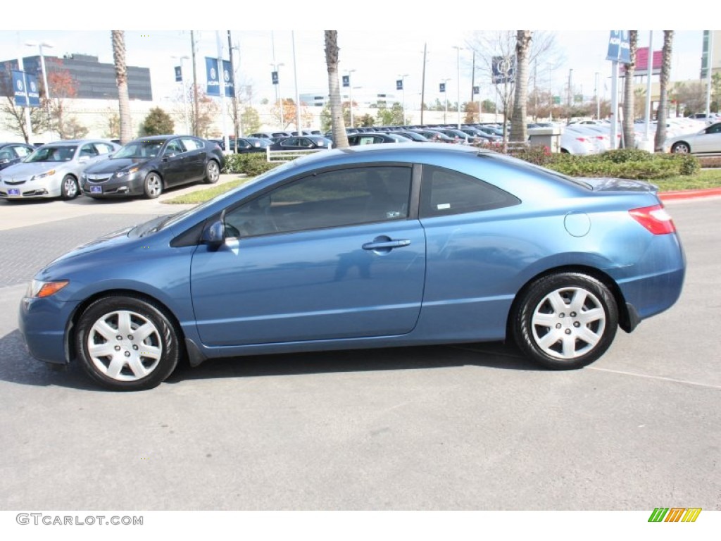 Atomic Blue Metallic 2008 Honda Civic LX Coupe Exterior Photo #89359567