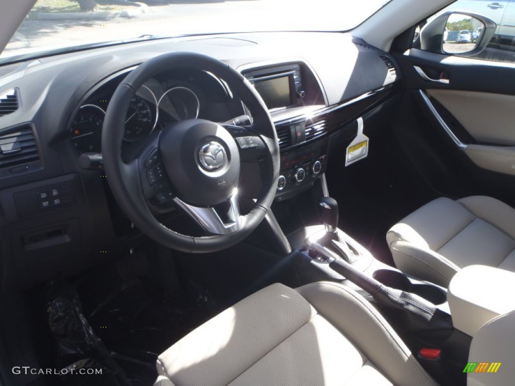 Sand Interior 2014 Mazda CX-5 Grand Touring Photo #89360356