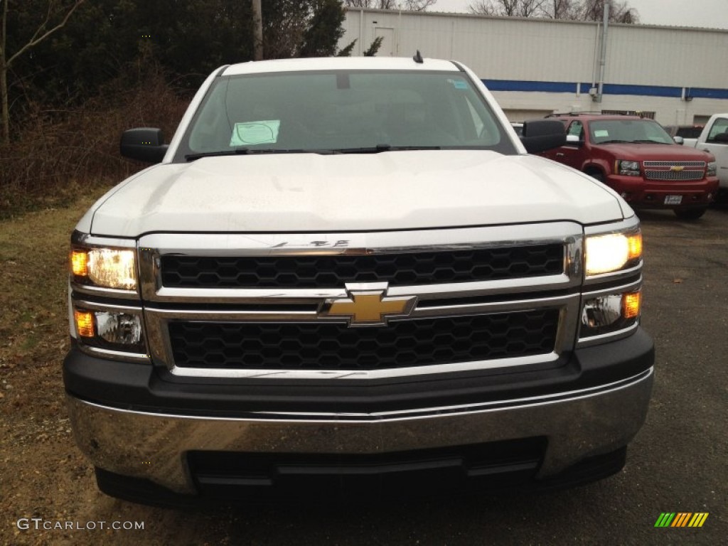 2014 Silverado 1500 WT Double Cab - Summit White / Jet Black/Dark Ash photo #2