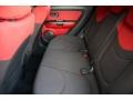 2010 Kia Soul Red/Black Sport Cloth Interior Rear Seat Photo