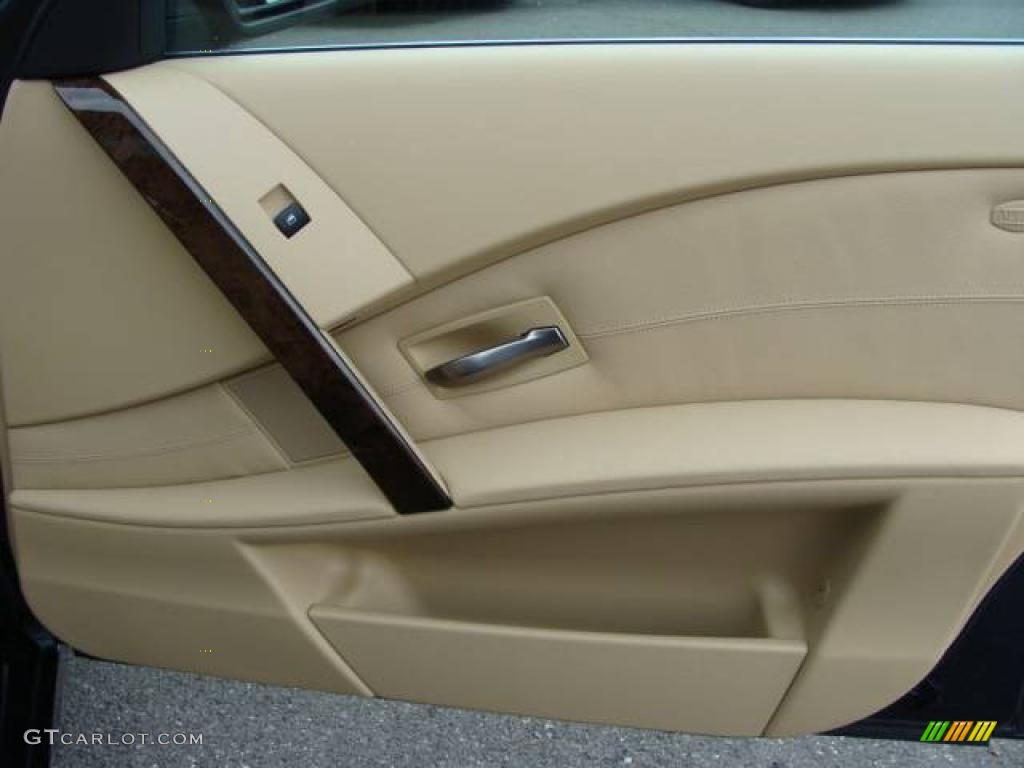 2007 5 Series 525i Sedan - Monaco Blue Metallic / Beige photo #21