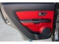 Red/Black Sport Cloth Door Panel Photo for 2010 Kia Soul #89361424