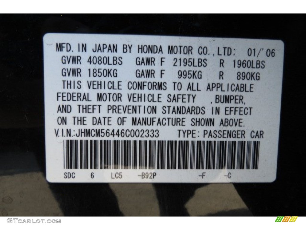 2006 Accord LX Sedan - Nighthawk Black Pearl / Ivory photo #9