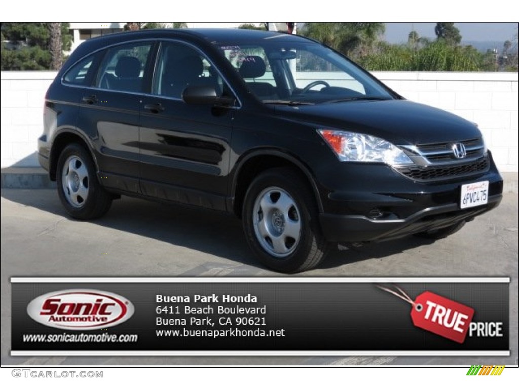 2011 CR-V LX - Crystal Black Pearl / Black photo #1