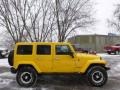 Detonator Yellow 2011 Jeep Wrangler Unlimited Sahara 4x4