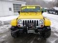 2011 Detonator Yellow Jeep Wrangler Unlimited Sahara 4x4  photo #3