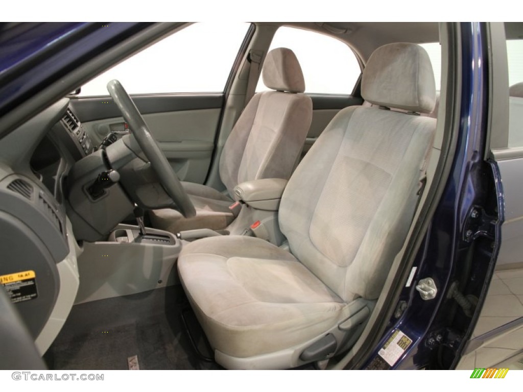 Gray Interior 2009 Kia Spectra EX Sedan Photo #89365444