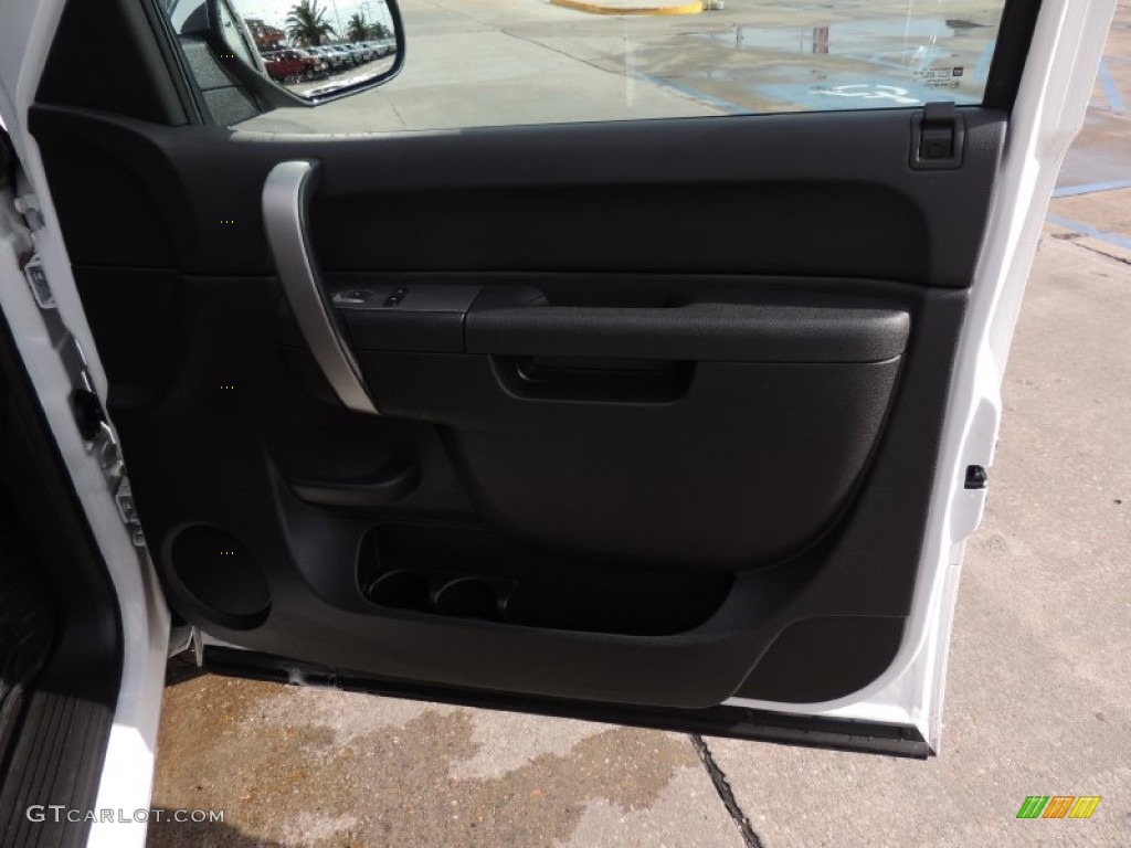2013 Sierra 1500 SLE Extended Cab - Summit White / Ebony photo #7