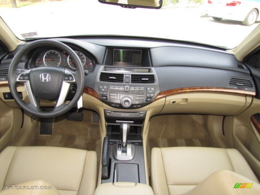 2012 Honda Accord EX-L Sedan Ivory Dashboard Photo #89366161