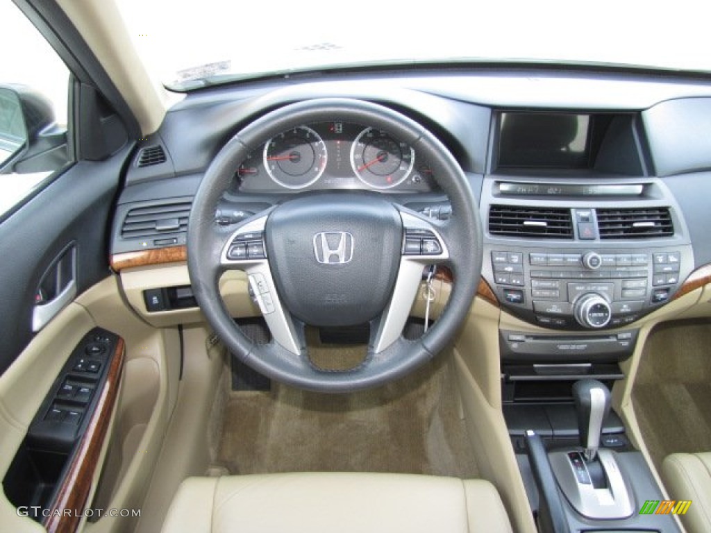 2012 Honda Accord EX-L Sedan Ivory Dashboard Photo #89366392