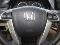 Ivory 2012 Honda Accord EX-L Sedan Steering Wheel