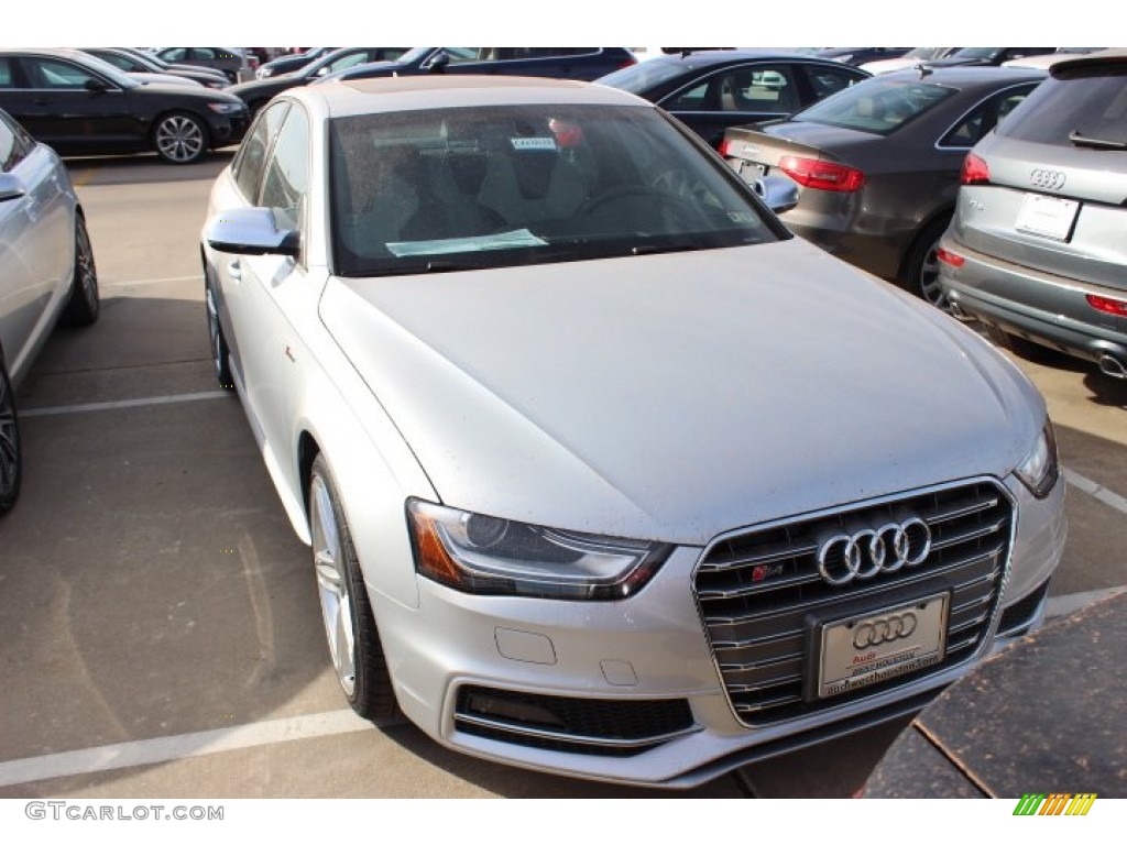 2014 S4 Premium plus 3.0 TFSI quattro - Ice Silver Metallic / Black/Lunar Silver photo #2