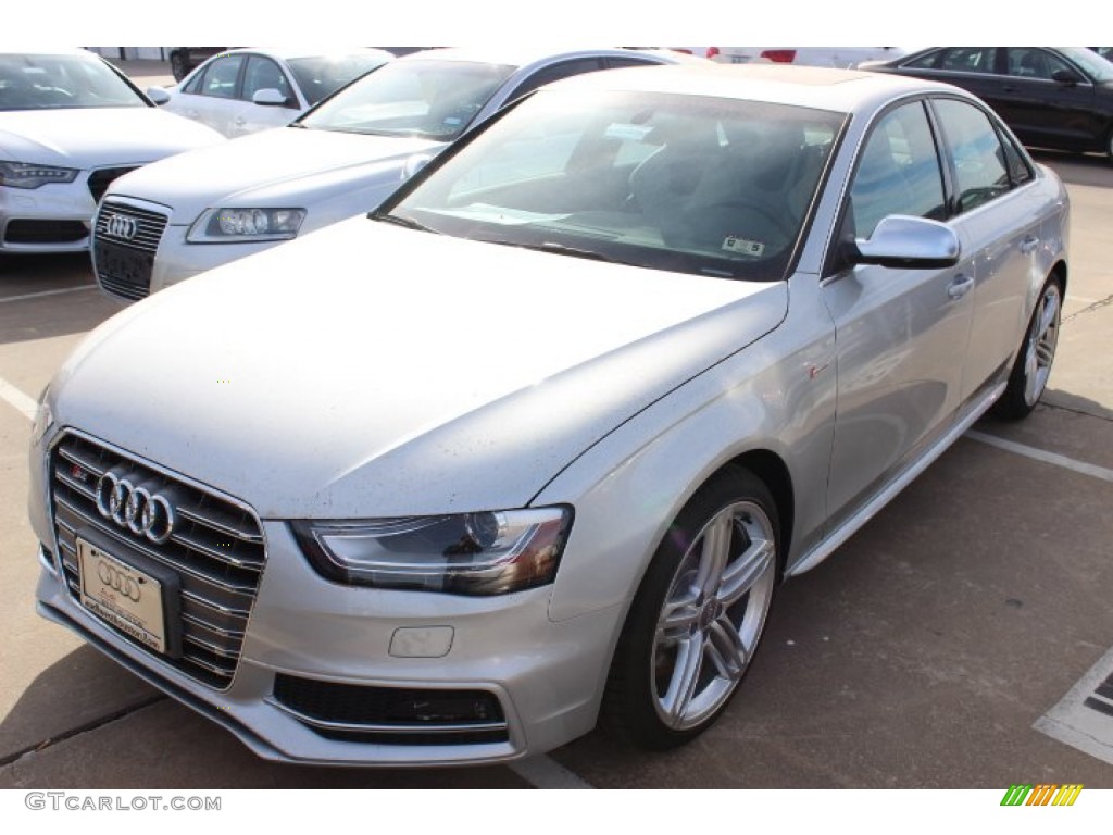 2014 S4 Premium plus 3.0 TFSI quattro - Ice Silver Metallic / Black/Lunar Silver photo #3