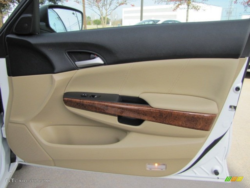 2012 Honda Accord EX-L Sedan Ivory Door Panel Photo #89367145