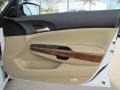 Ivory 2012 Honda Accord EX-L Sedan Door Panel