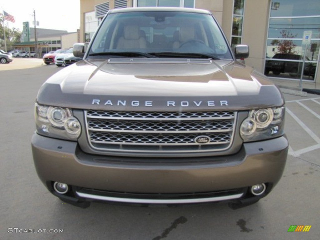 2010 Range Rover Supercharged - Bournville Brown Metallic / Sand/Jet Black photo #6