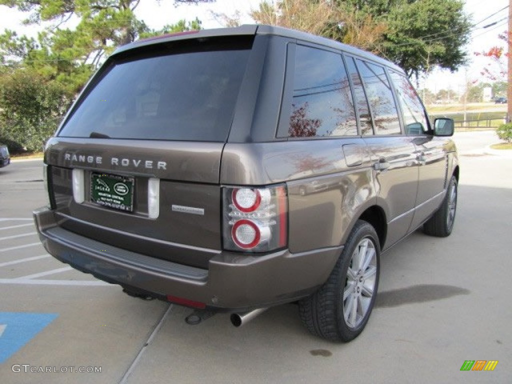 2010 Range Rover Supercharged - Bournville Brown Metallic / Sand/Jet Black photo #10