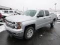 2014 Silver Ice Metallic Chevrolet Silverado 1500 LT Crew Cab 4x4  photo #2