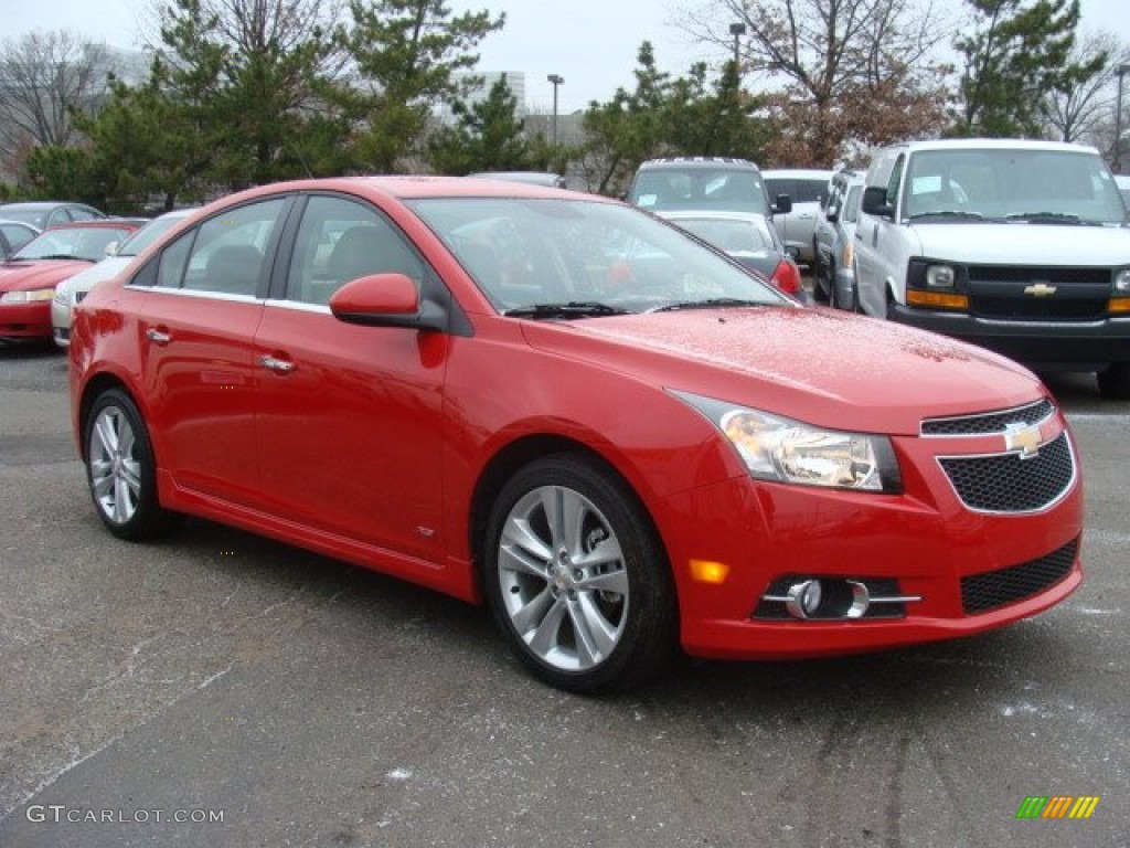 2013 Cruze LTZ/RS - Victory Red / Cocoa/Light Neutral photo #3