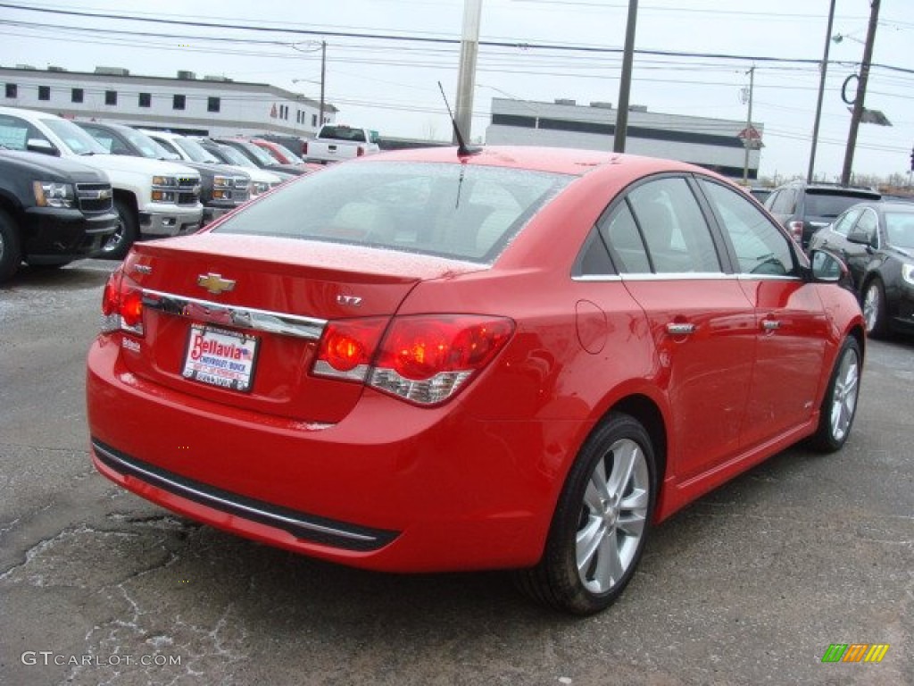 2013 Cruze LTZ/RS - Victory Red / Cocoa/Light Neutral photo #4