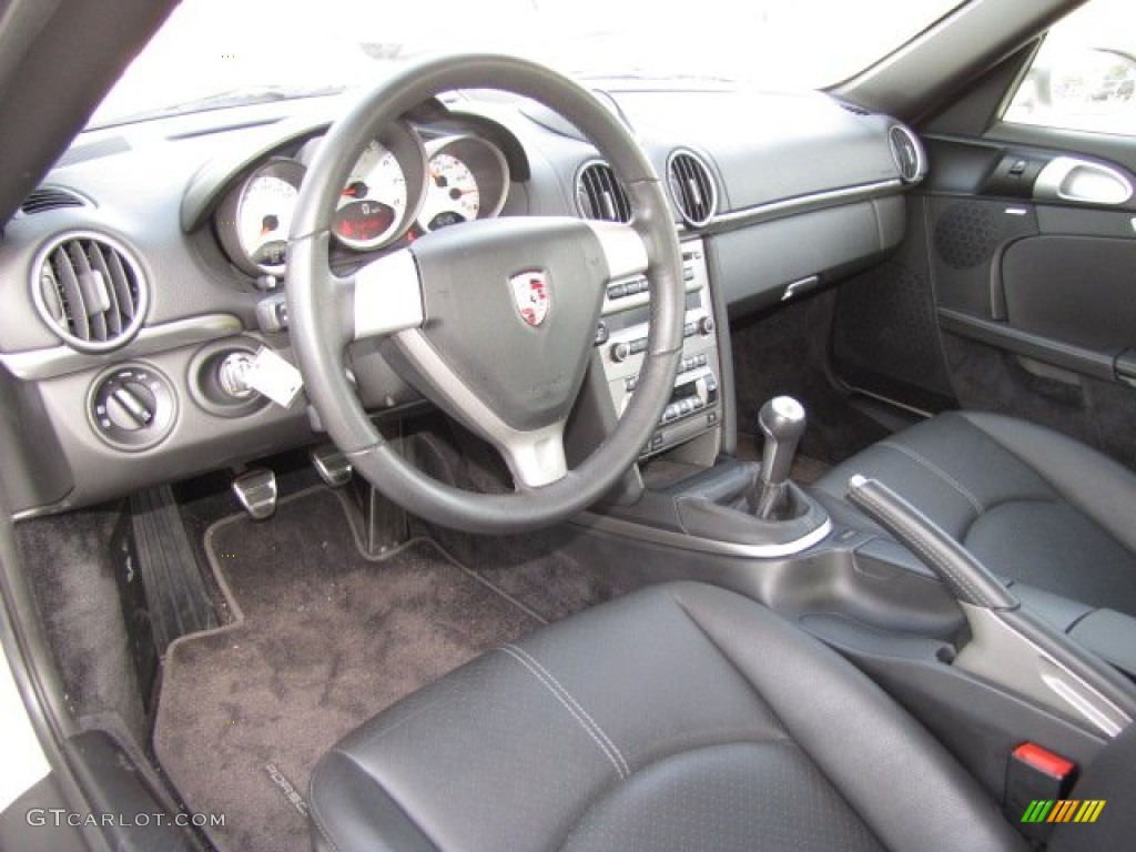 Black Interior 2008 Porsche Cayman S Photo #89369302