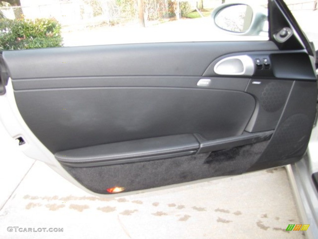 2008 Porsche Cayman S Black Door Panel Photo #89369728