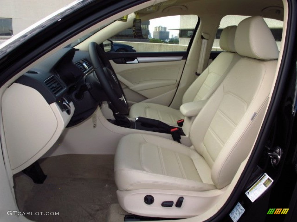 Cornsilk Beige Interior 2014 Volkswagen Passat 1.8T Wolfsburg Edition Photo #89370982
