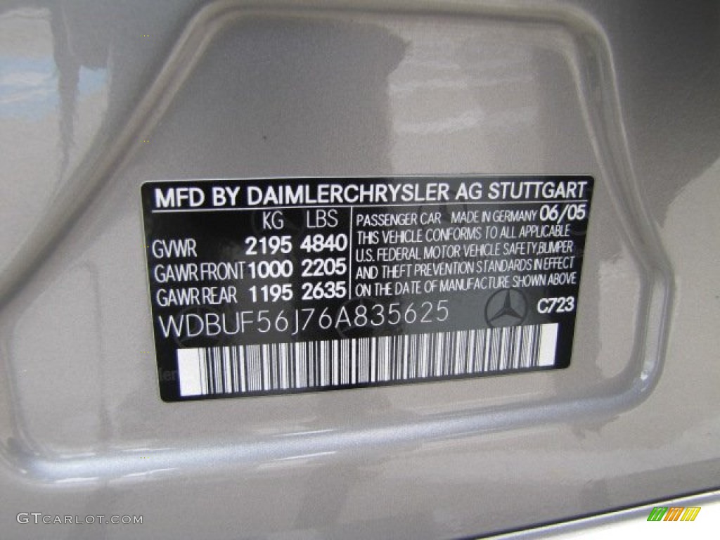 2006 E 350 Sedan - Pewter Metallic / Charcoal photo #55