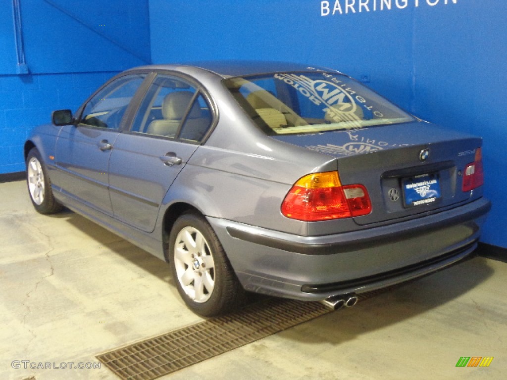 2001 3 Series 325xi Sedan - Steel Blue Metallic / Beige photo #5