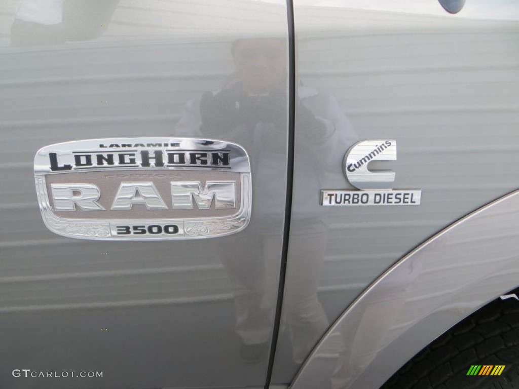 2012 Ram 3500 HD Laramie Longhorn Mega Cab 4x4 Dually - Mineral Gray Pearl / Light Pebble Beige/Bark Brown photo #18