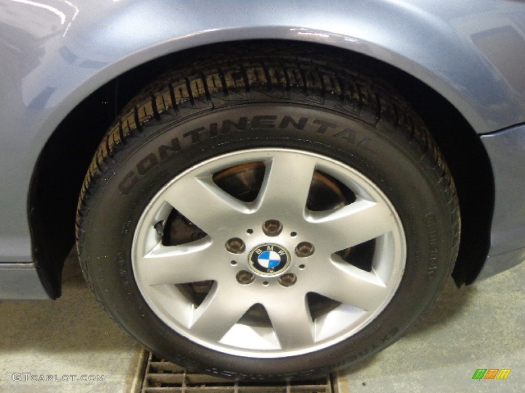 2001 3 Series 325xi Sedan - Steel Blue Metallic / Beige photo #13