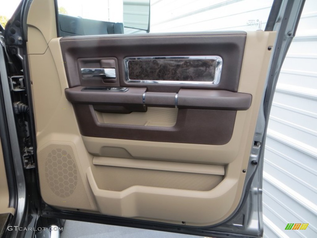 2012 Ram 3500 HD Laramie Longhorn Mega Cab 4x4 Dually - Mineral Gray Pearl / Light Pebble Beige/Bark Brown photo #24