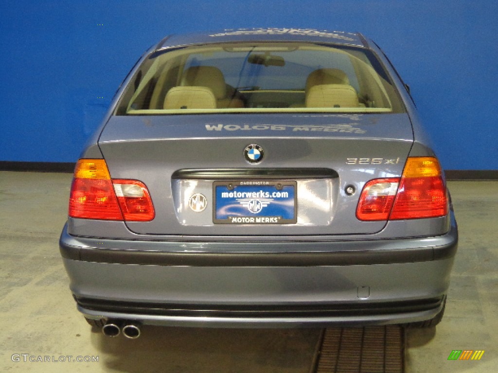 2001 3 Series 325xi Sedan - Steel Blue Metallic / Beige photo #15