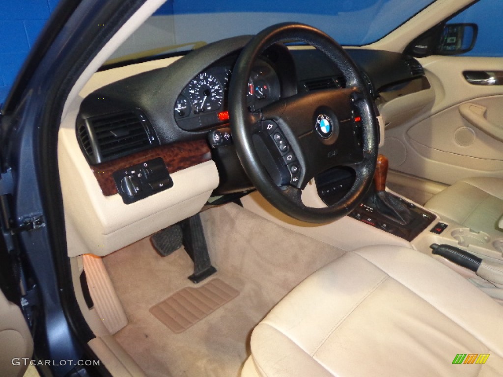 2001 3 Series 325xi Sedan - Steel Blue Metallic / Beige photo #18