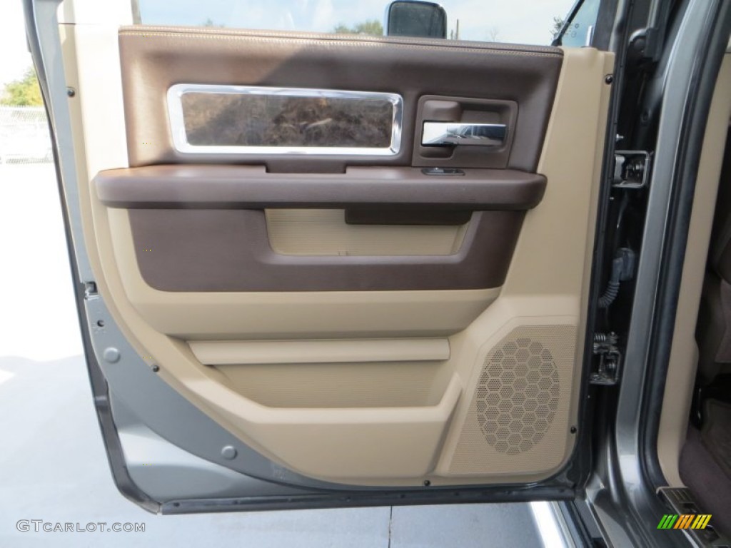 2012 Ram 3500 HD Laramie Longhorn Mega Cab 4x4 Dually - Mineral Gray Pearl / Light Pebble Beige/Bark Brown photo #30
