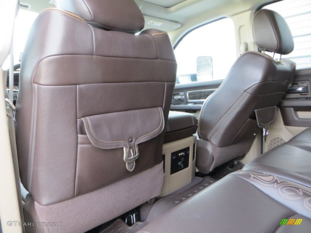 2012 Ram 3500 HD Laramie Longhorn Mega Cab 4x4 Dually - Mineral Gray Pearl / Light Pebble Beige/Bark Brown photo #31