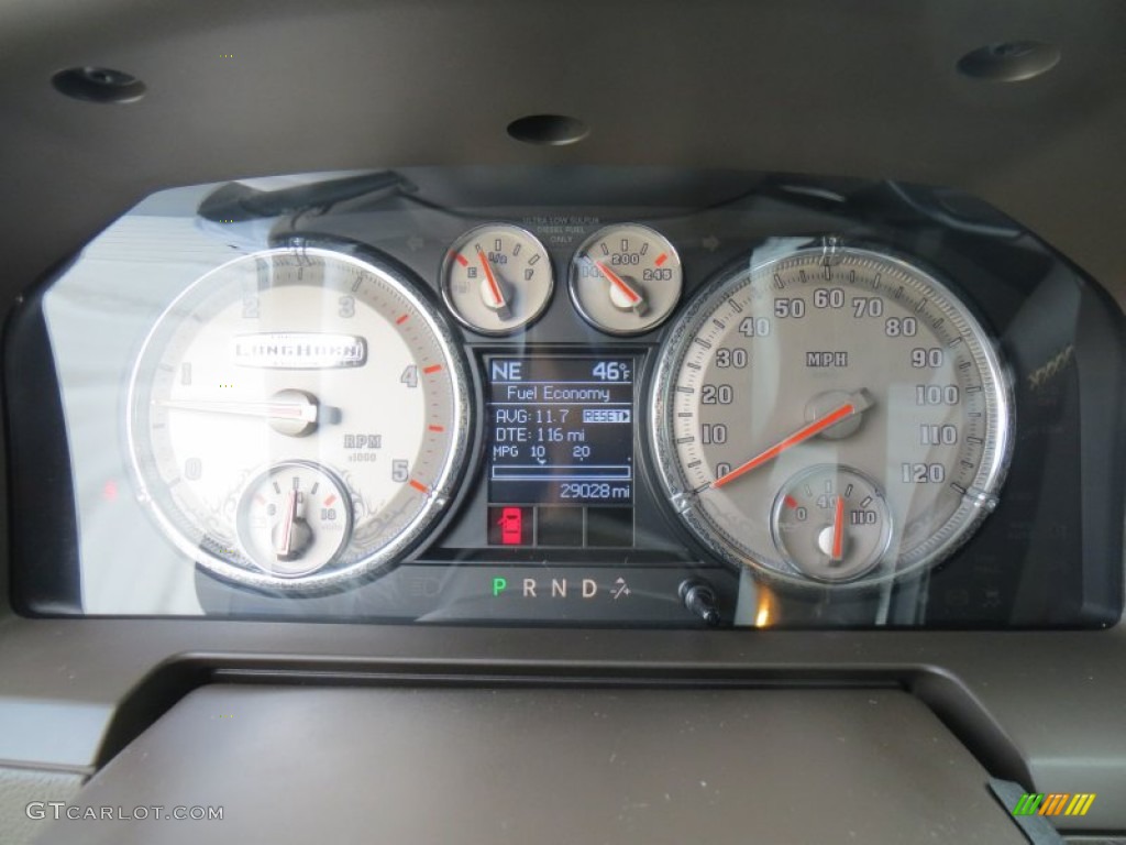 2012 Ram 3500 HD Laramie Longhorn Mega Cab 4x4 Dually - Mineral Gray Pearl / Light Pebble Beige/Bark Brown photo #43