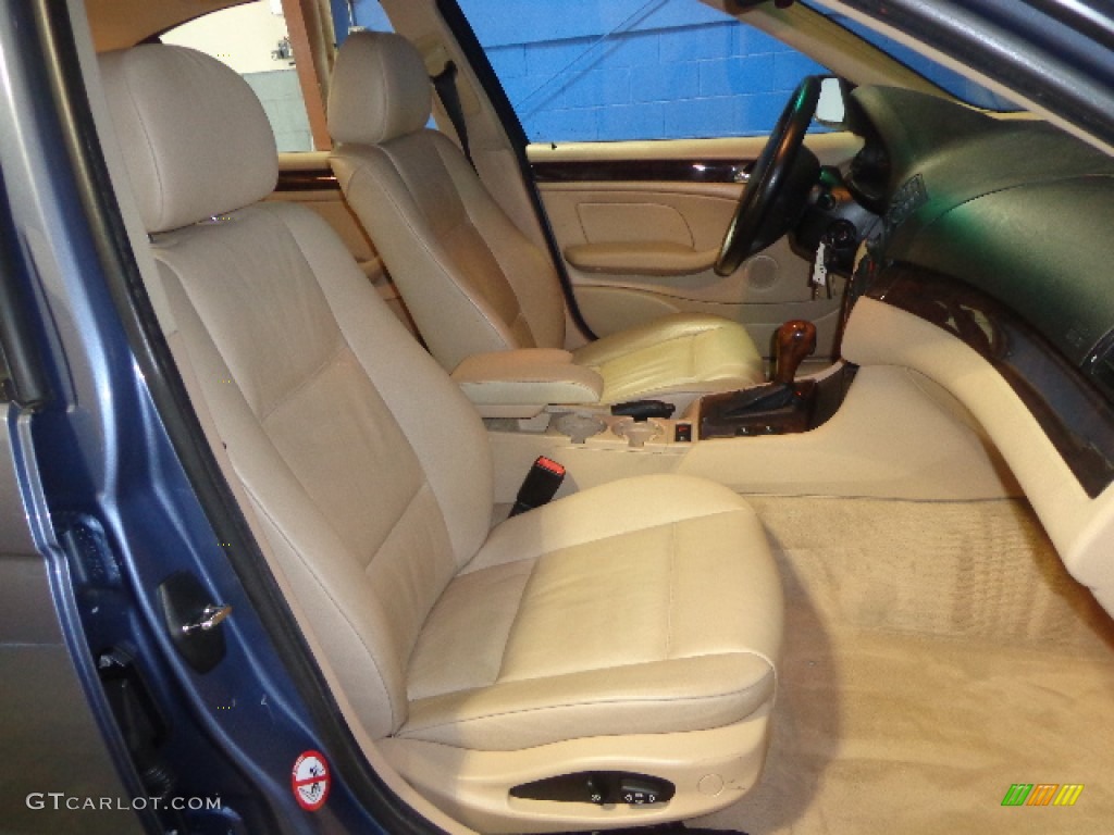2001 3 Series 325xi Sedan - Steel Blue Metallic / Beige photo #30